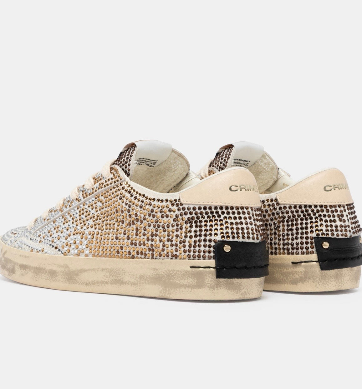 CRIME LONDON SNEAKER DISTRESSED BRONZE SHADE 23009AA9