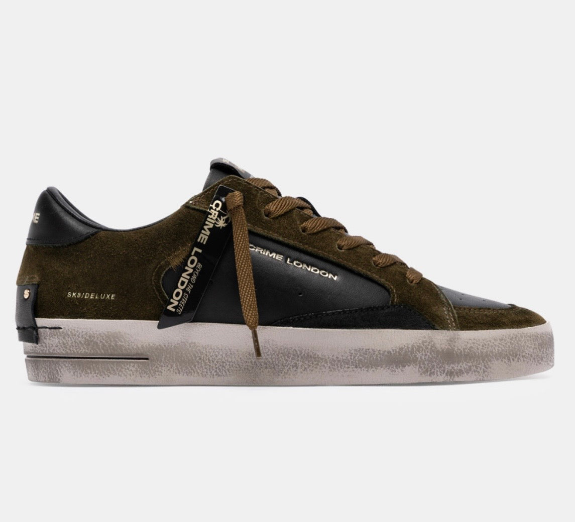 CRIME LONDON SNEAKER SKATE BLACK TIMBER 10107AA9