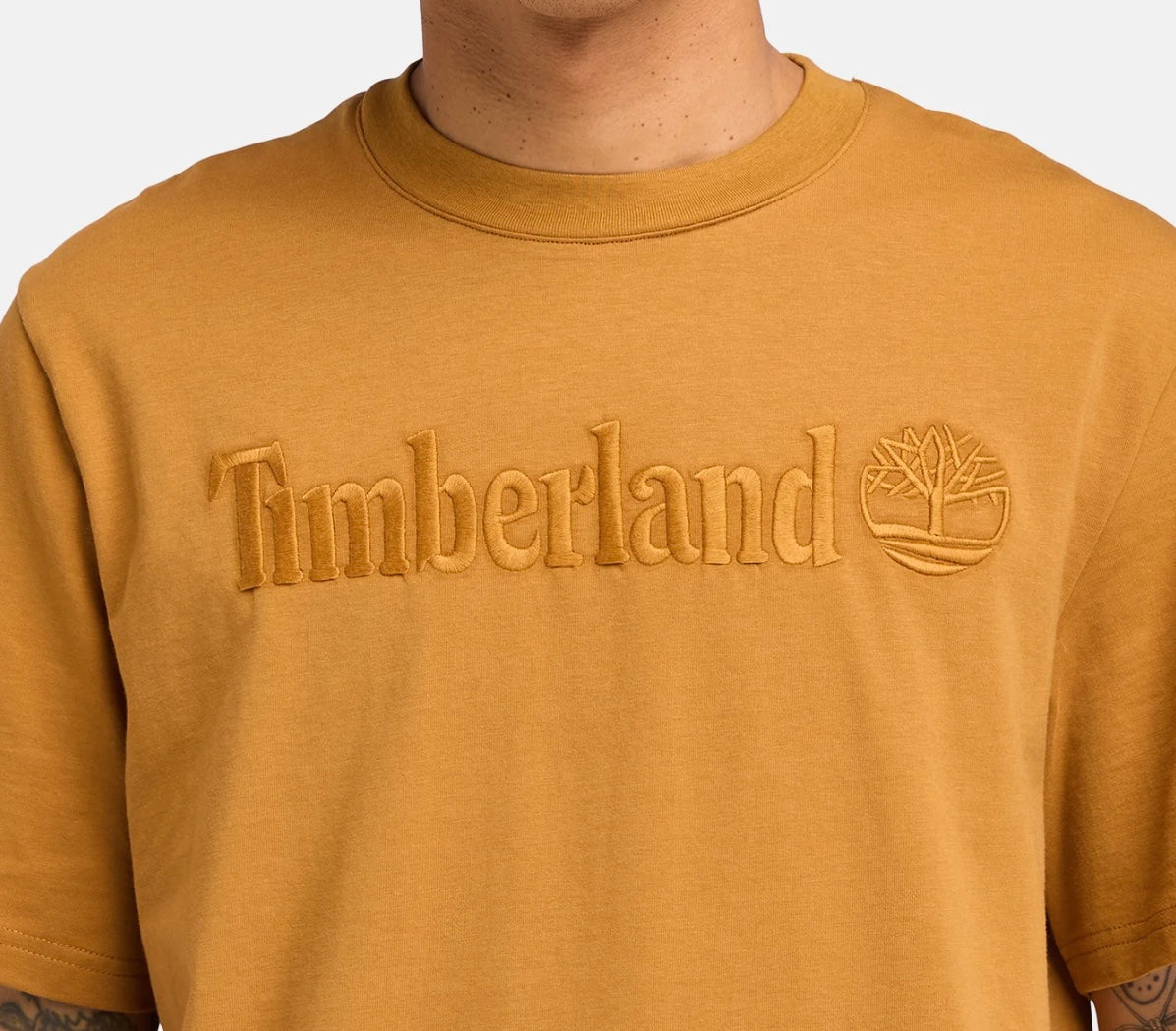 TIMBERLAND T-SHIRT UOMO GIRO COLLO HAMPTHON SHORT SLEEVE TEE WHEAT BOOT