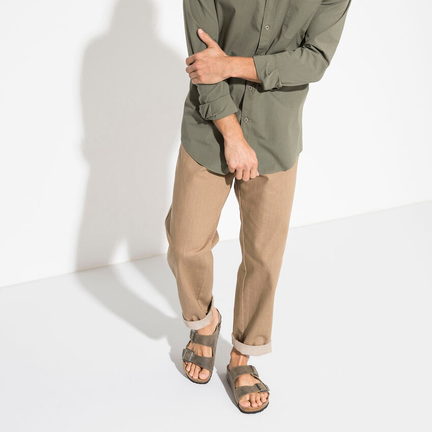 BIRKENSTOCK ARIZONA FADED KHAKI OILED LEATHER