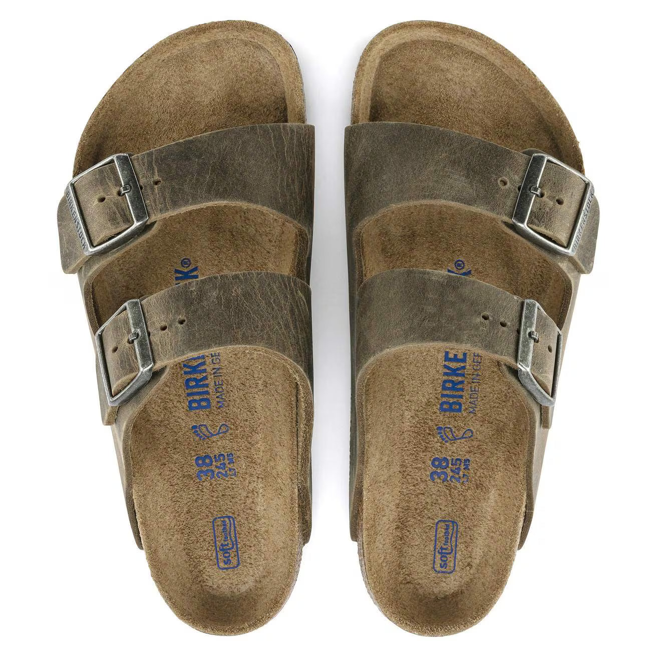 BIRKENSTOCK ARIZONA SFB FADED KHAKI PLANTARE SOFT