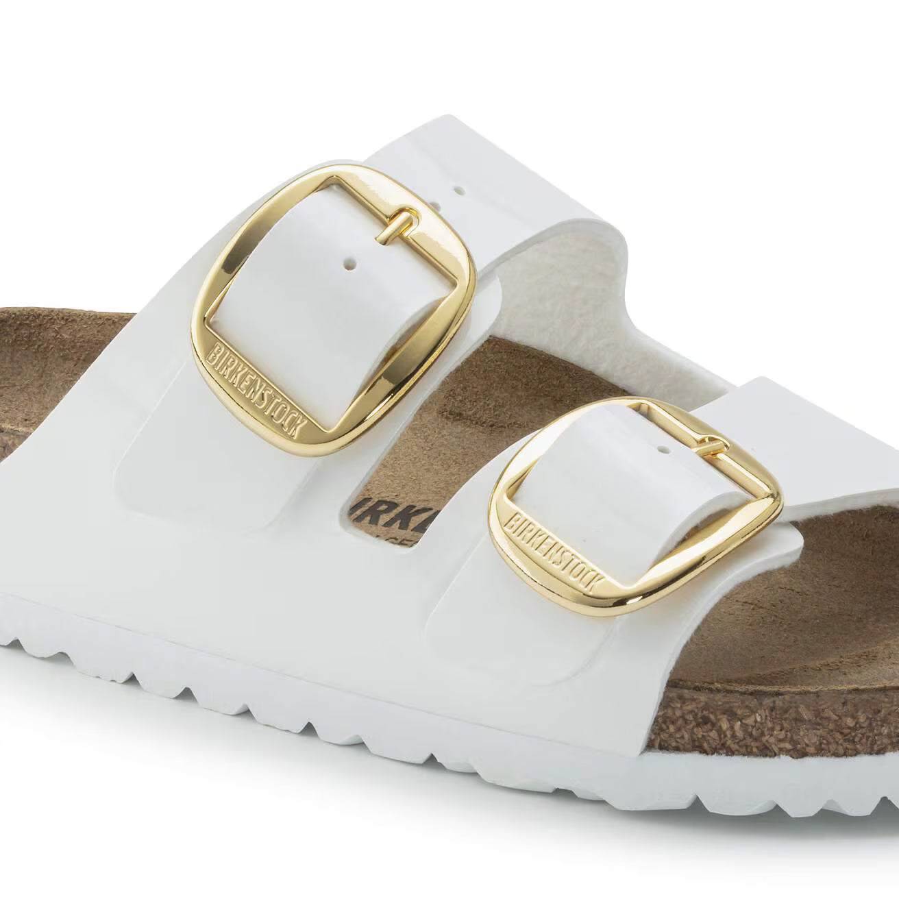 BIRKENSTOCK ARIZONA BIG BUCKLE PATENT WHITE