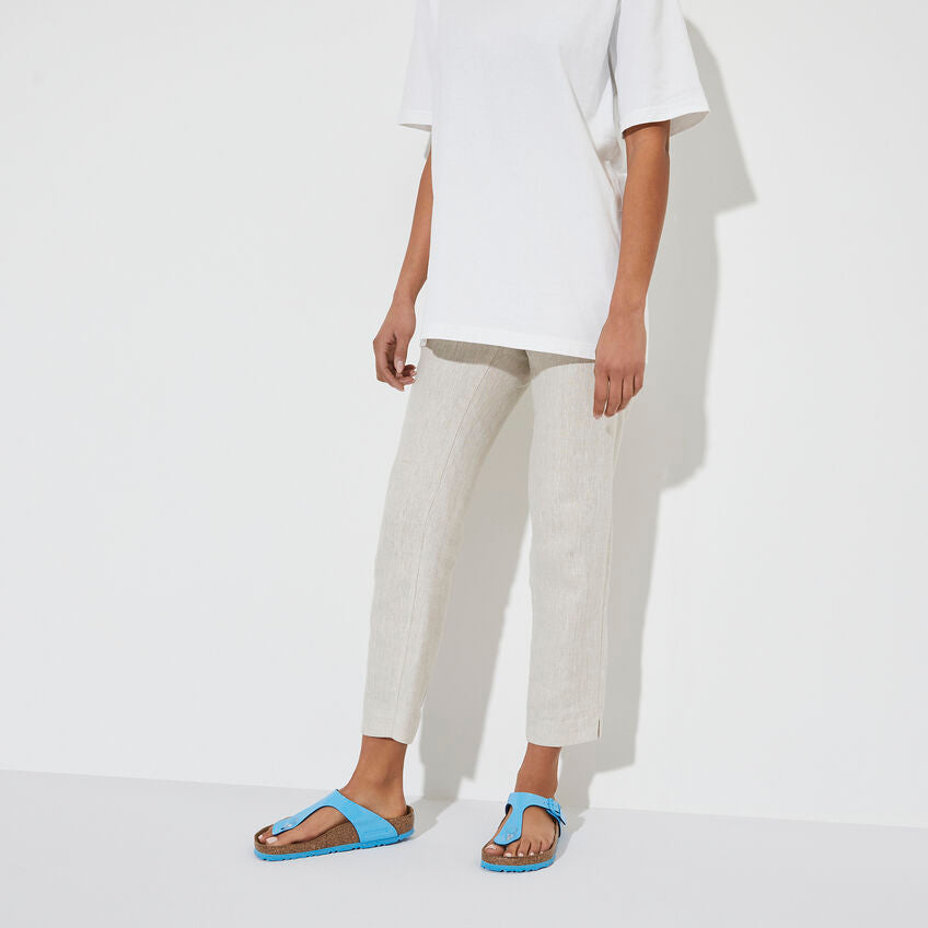 BIRKENSTOCK GIZEH PATENT SKY BLUE