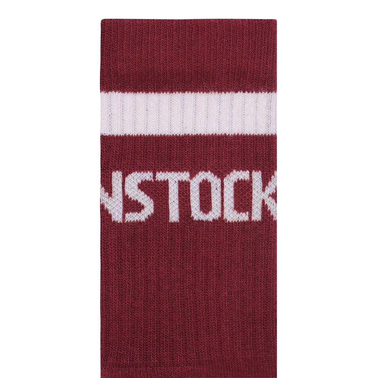 BIRKENSTOCK SOCKS COTTON CREW BORDEAUX