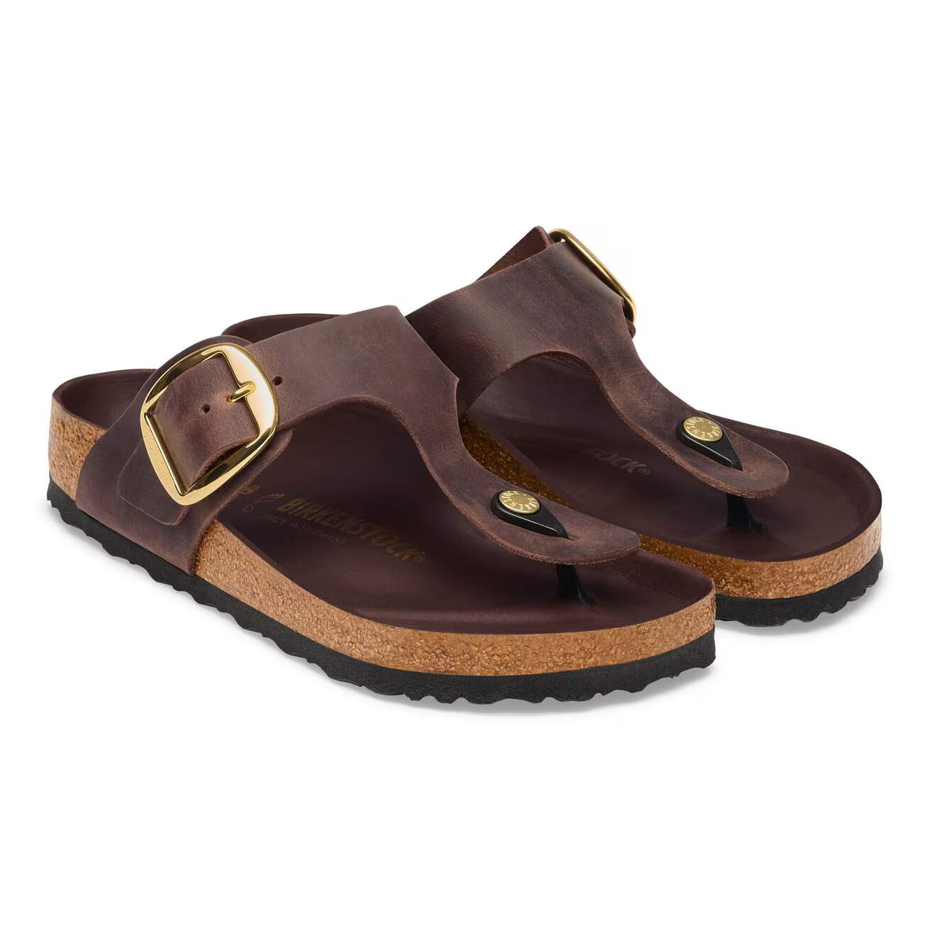 BIRKENSTOCK GIZEH BIG BUCKLE HABANA OILED LEATHER