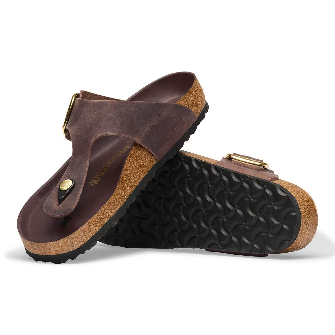 BIRKENSTOCK GIZEH BIG BUCKLE HABANA OILED LEATHER