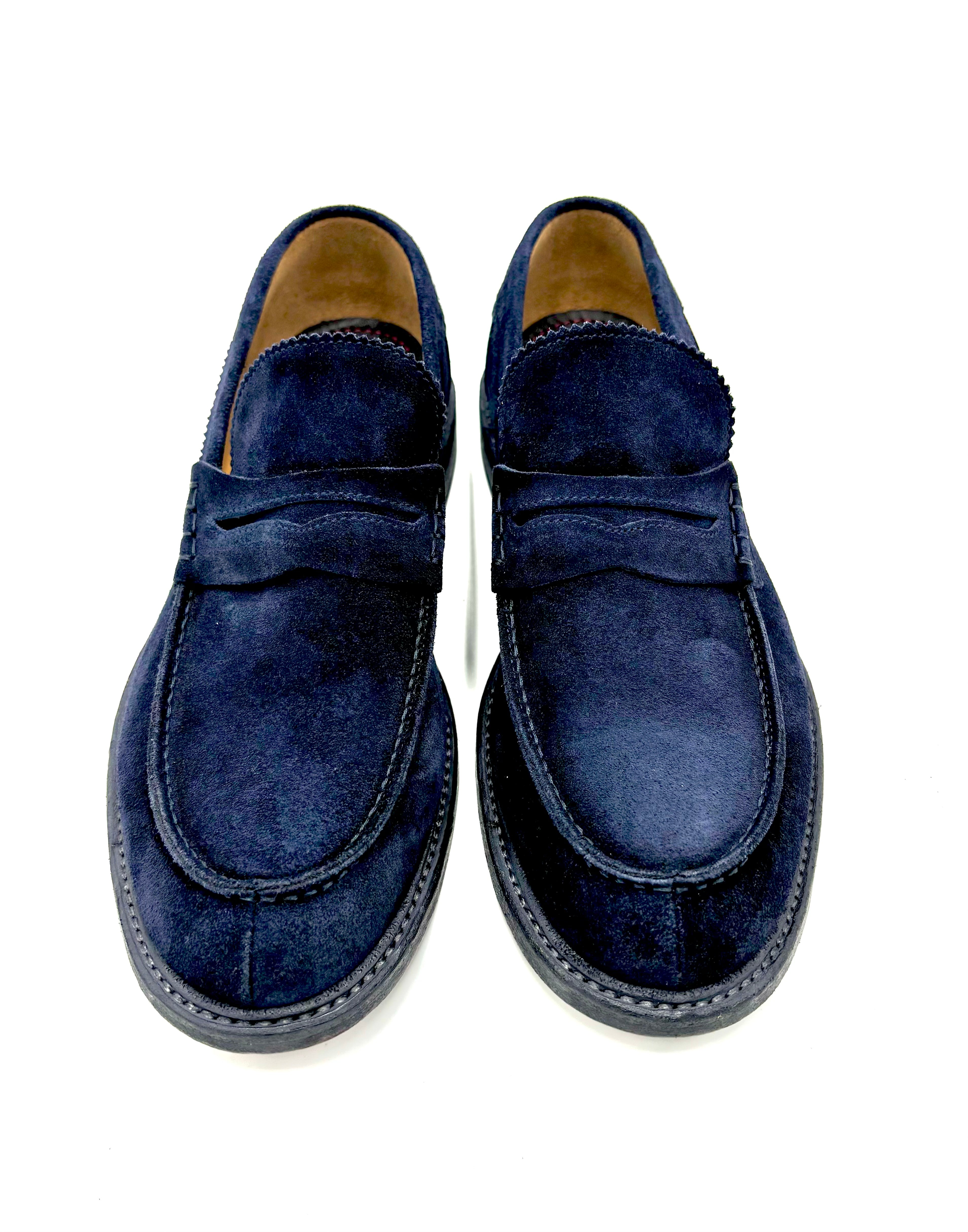 MOCASSINO ARTIGIANALE CORVARI 1860 SOFTY BLU