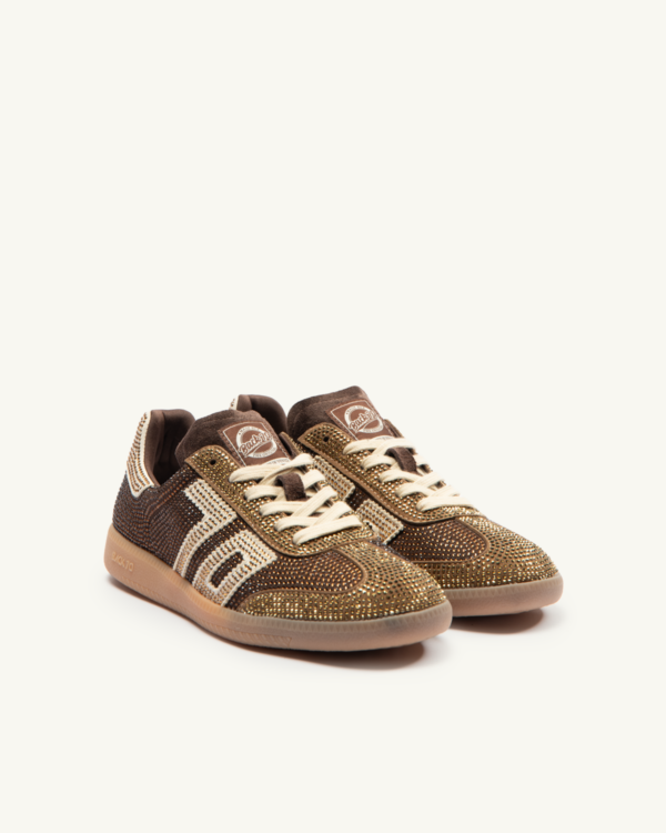 BACK70 CLOUD STAR001 STRASS COFFEE GOLD