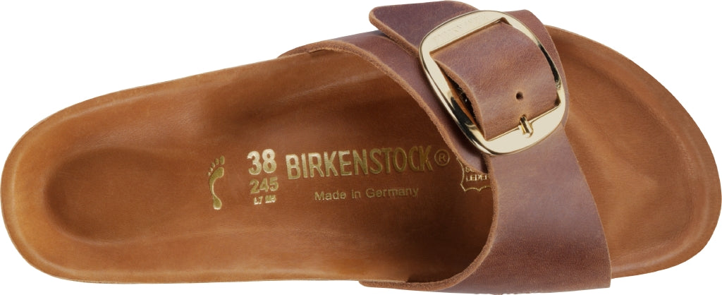 BIRKENSTOCK MADRID BIG BUCKLE COGNAC OILED LEATHER