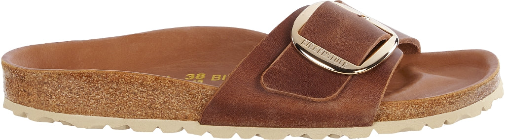 BIRKENSTOCK MADRID BIG BUCKLE COGNAC OILED LEATHER