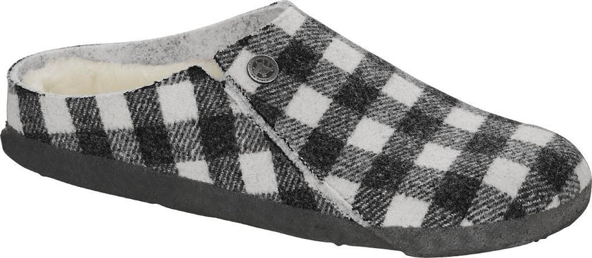 BIRKENSTOCK ZERMATT PLAID WHITE