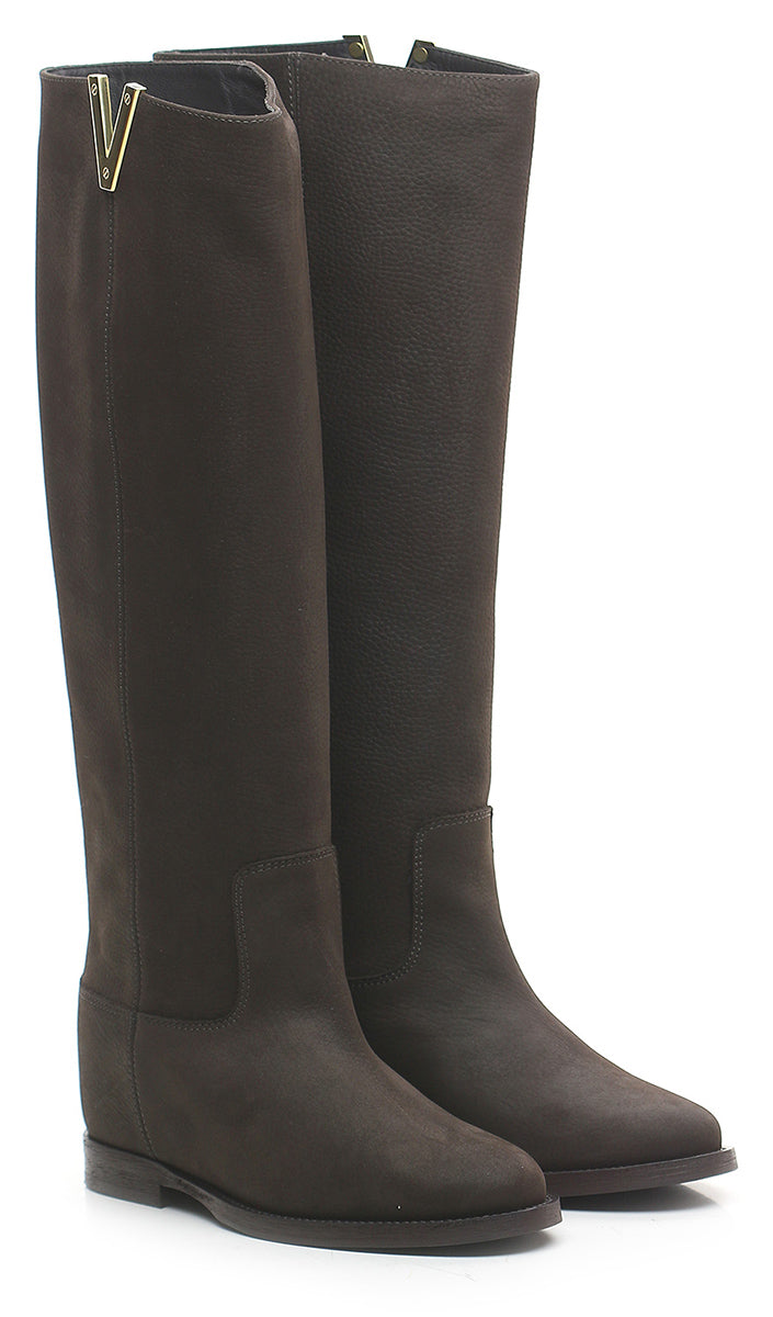 VIA ROMA 15 STIVALE 2568 DESIRE PELLE TESTA DI MORO V ORO