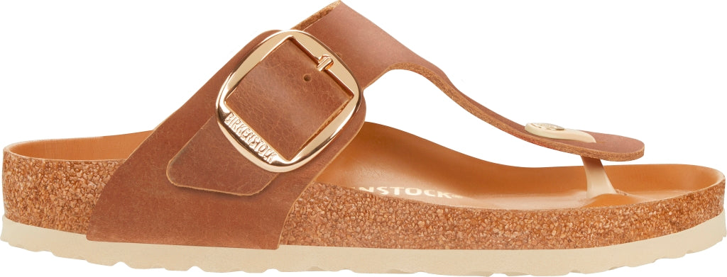 BIRKENSTOCK GIZEH BIG BUCKLE COGNAC OILED LEATHER