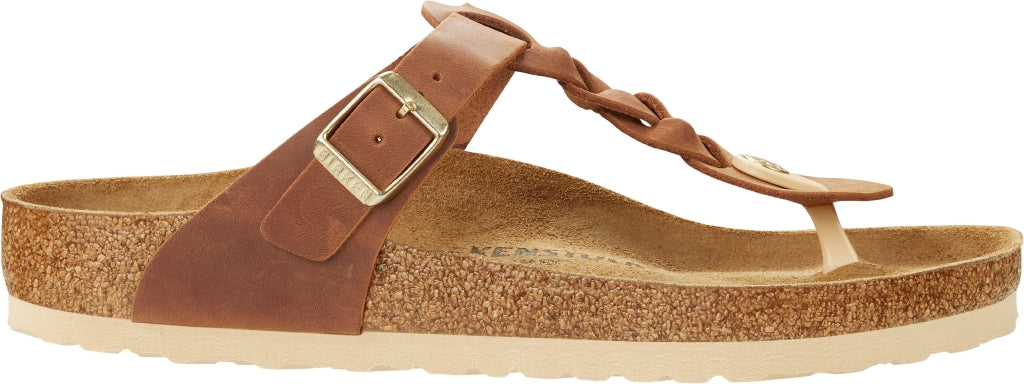 BIRKENSTOCK GIZEH BRAIDED COGNAC