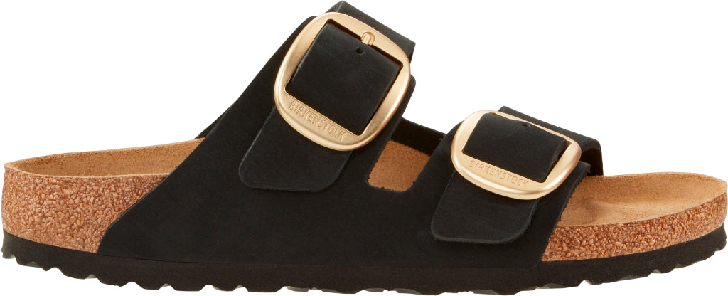 BIRKENSTOCK ARIZONA BIG BUCKLE BLACK NUBUCK LEATHER