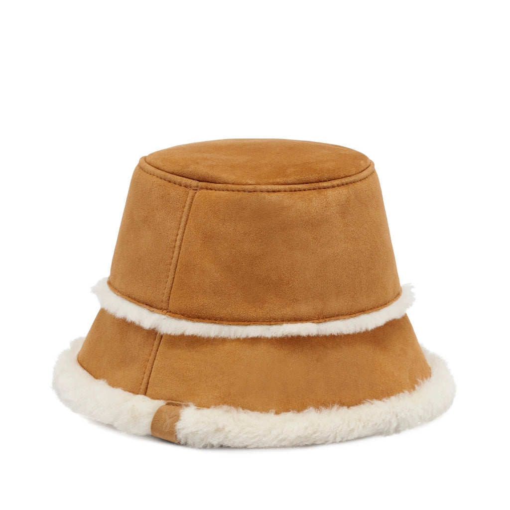 CAPPELLO PESCATORE DONNA EMU SHEEPSKIN HAT CHESTNUT