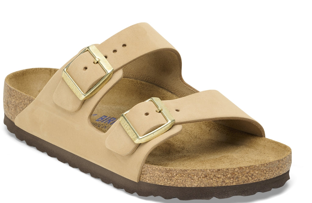 BIRKENSTOCK ARIZONA SFB SANDCASTLE  NUBUK LEATHER