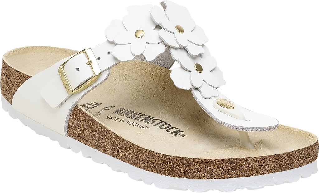 BIRKENSTOCK GIZEH Flower Embellishment WHITE