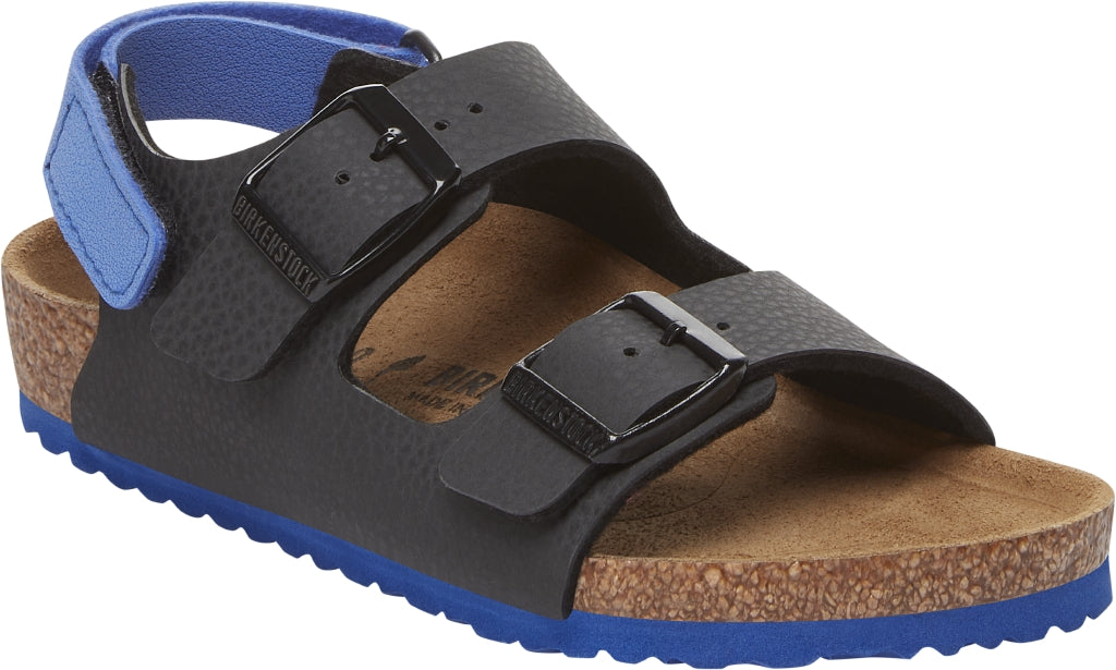 BIRKENSTOCK MILANO HL KIDS DESERT SOIL BLACK BLUE