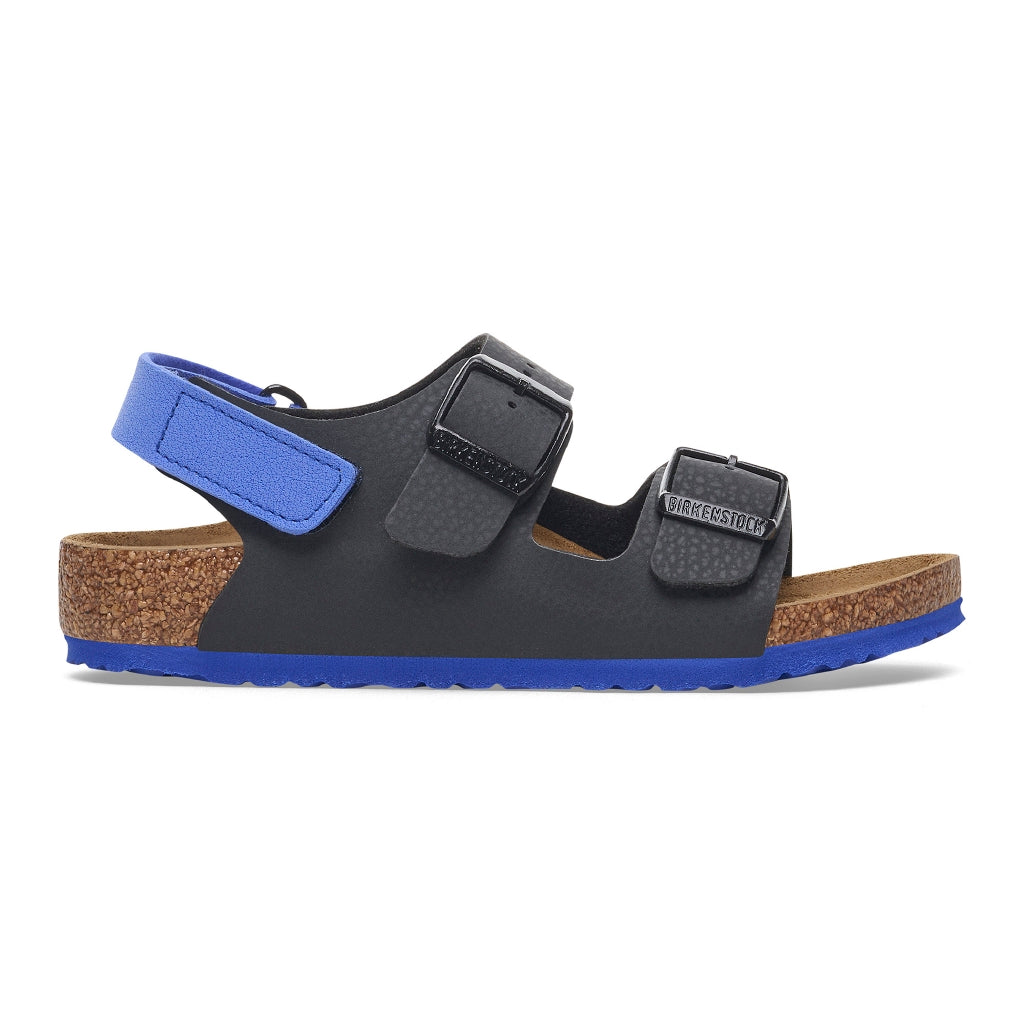 BIRKENSTOCK MILANO HL KIDS DESERT SOIL BLACK BLUE