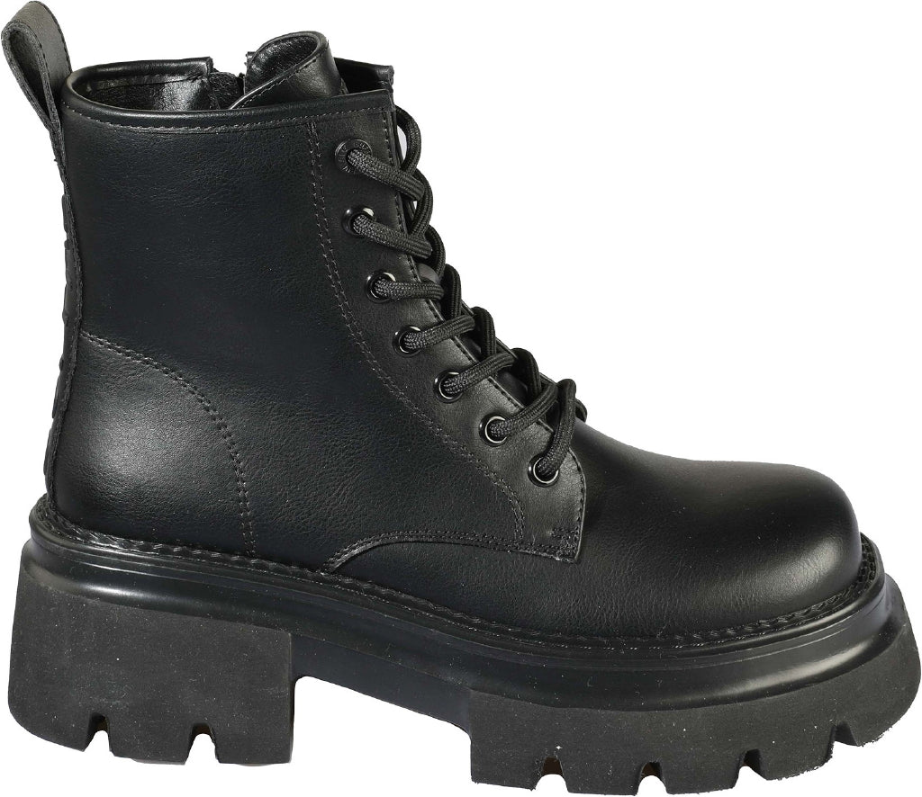 BUFFALO ANFIBIO MAVE LACE UP - VEGAN NERO