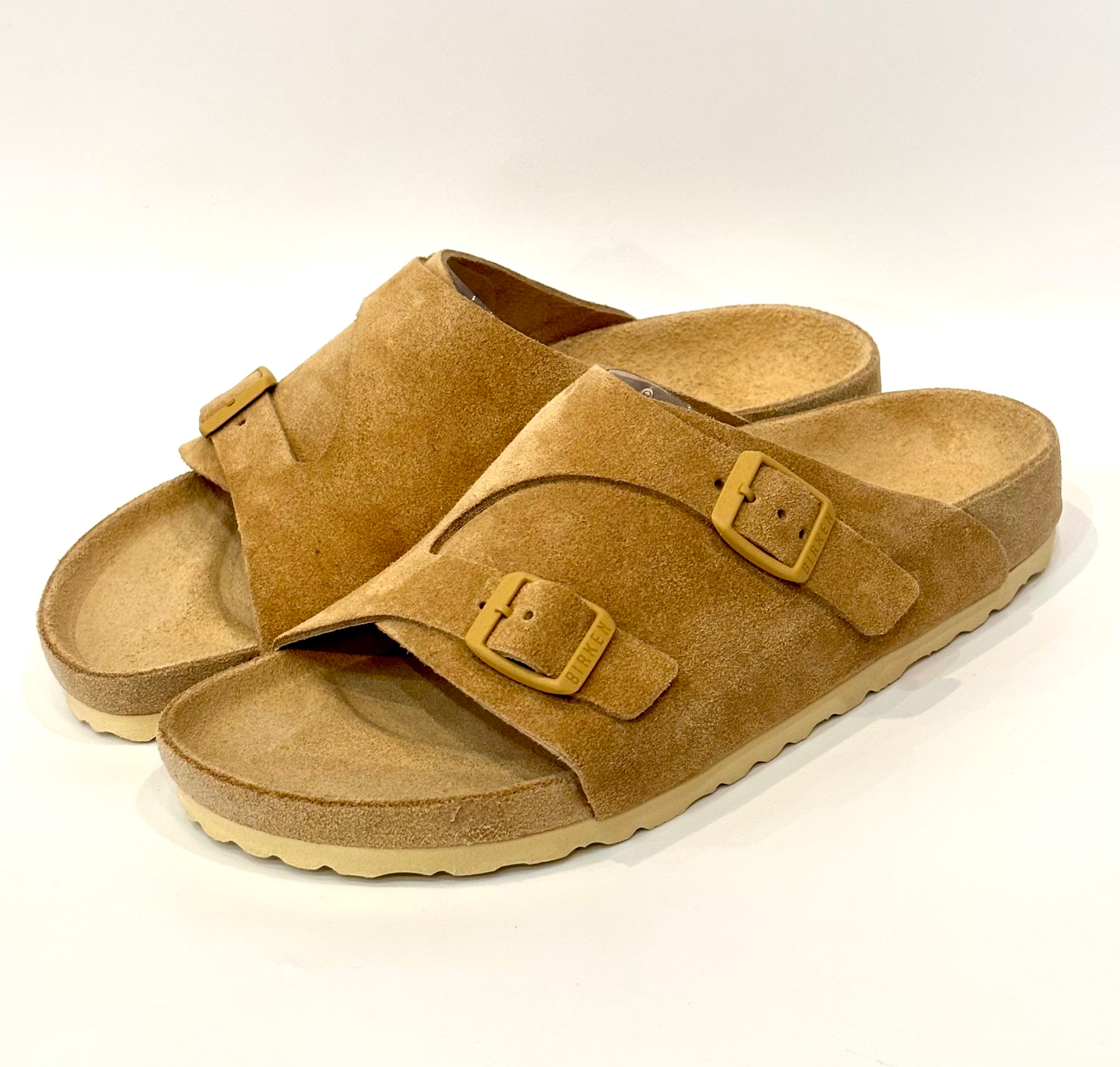 BIRKENSTOCK ZURICH SUEDE LEATHER LATTE CREAM LIMITED EDITION ITALY