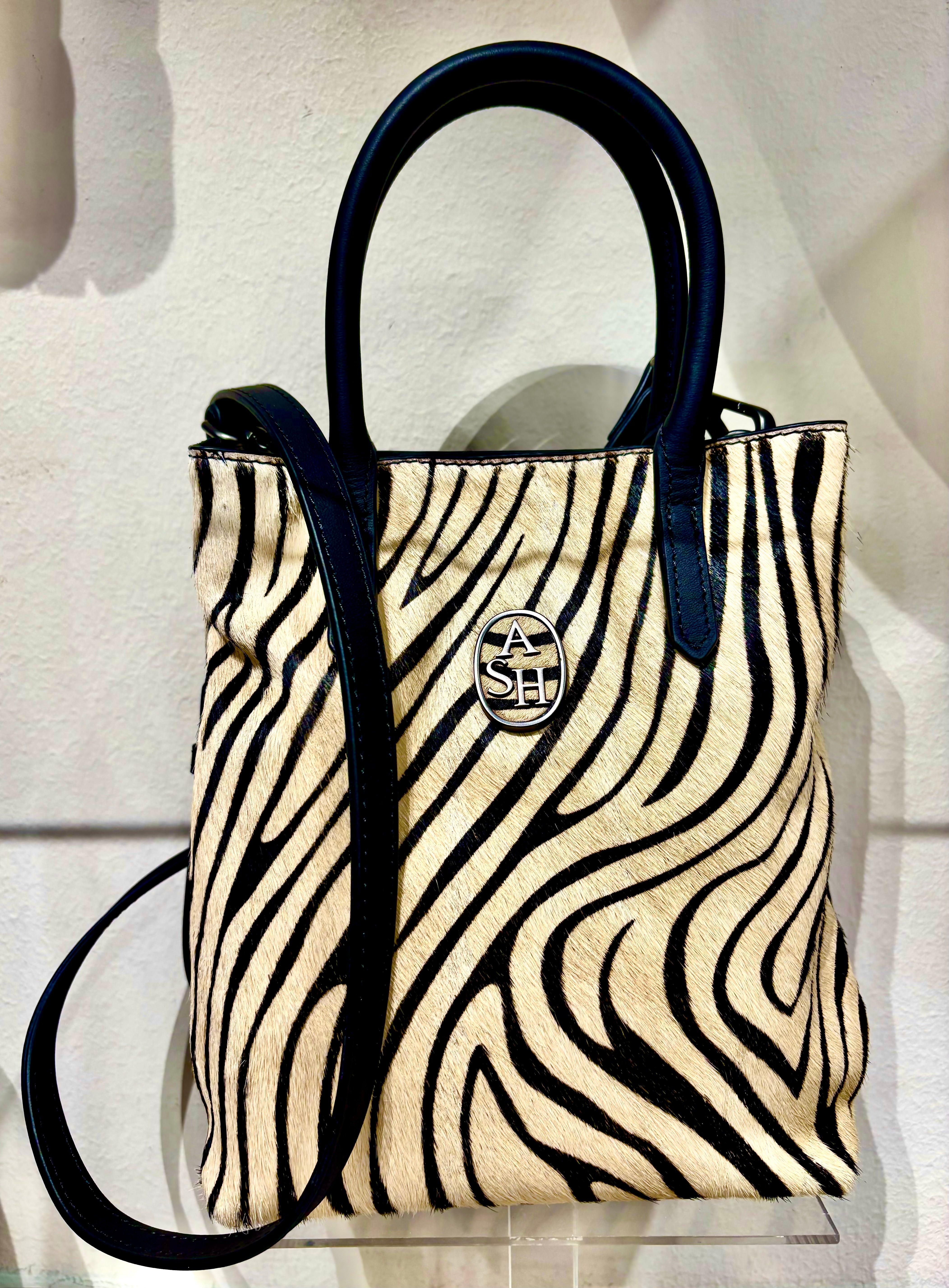 ASH BORSA IN PELLE CAVALLINO ZEBRA REBECCA