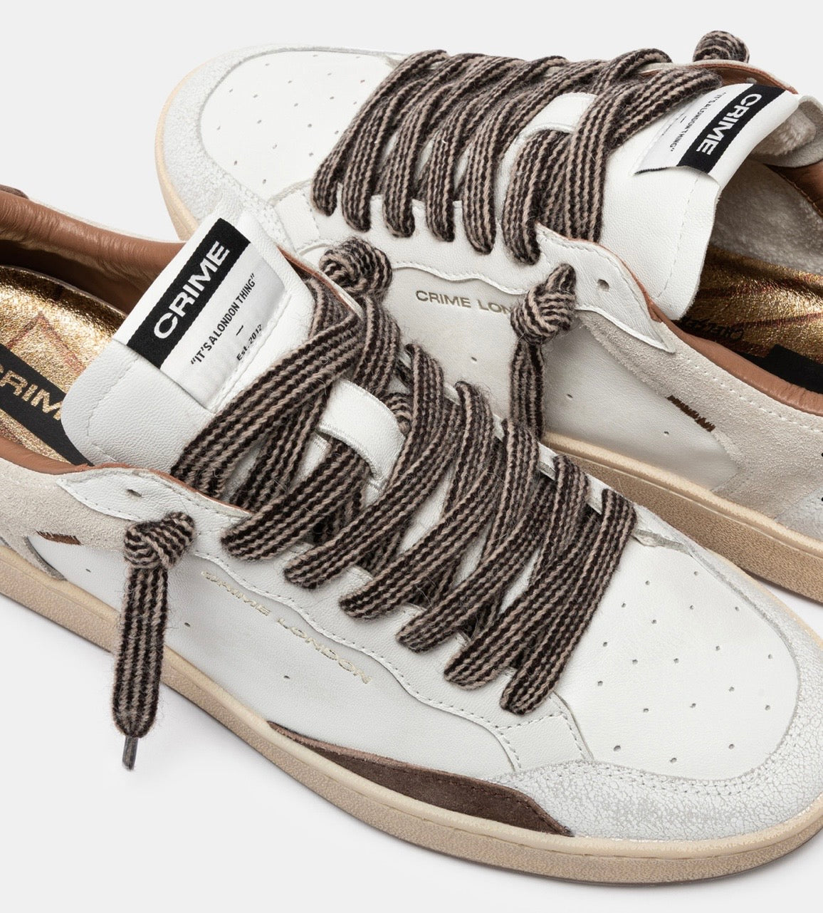 CRIME LONDON SNEAKER CHELSEA COOL BROWN 10200AA9
