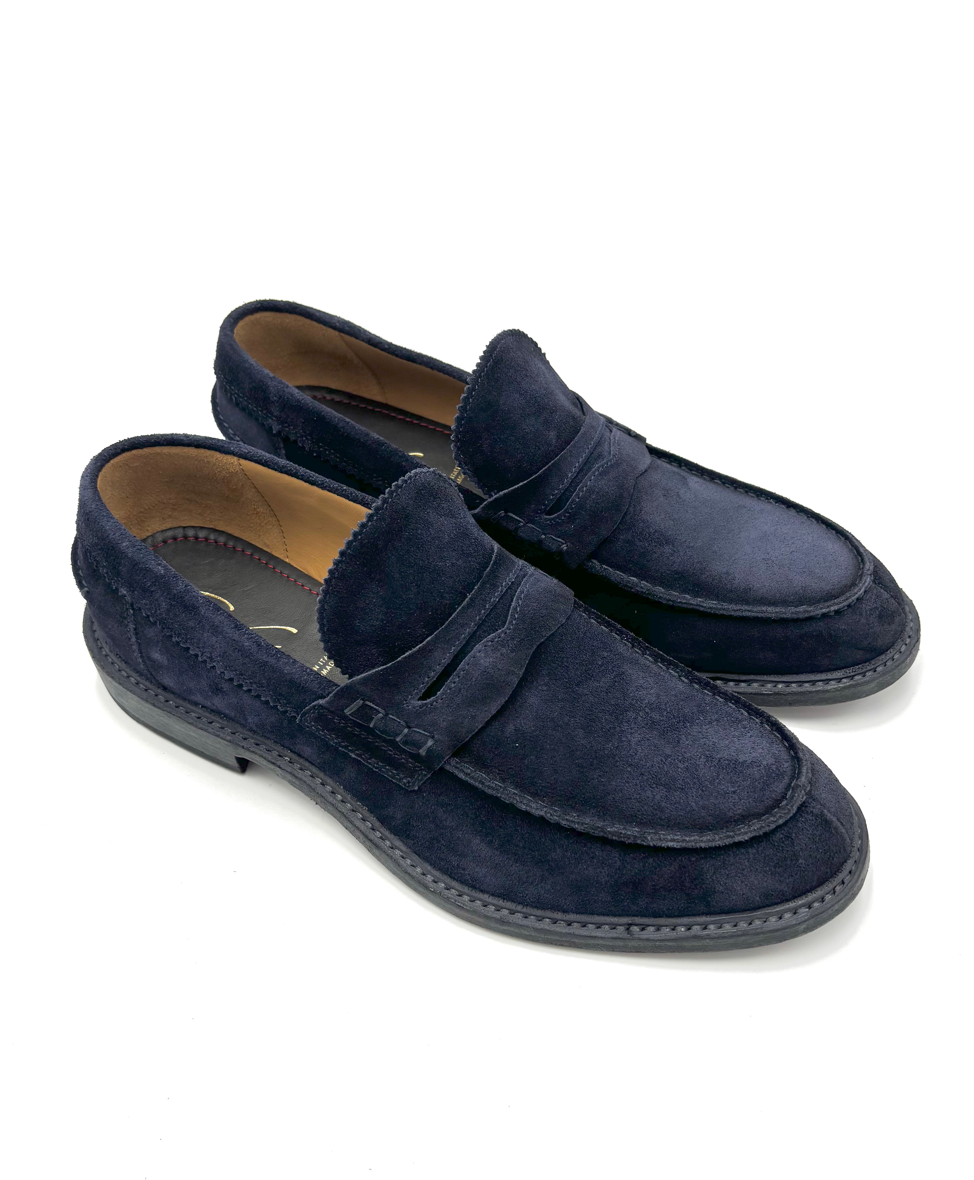 MOCASSINO ARTIGIANALE CORVARI 1860 SOFTY BLU