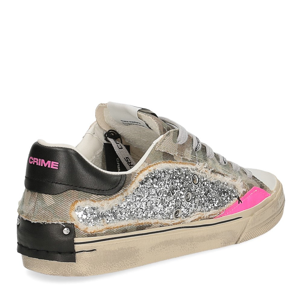 CRIME LONDON SNEAKER DISTRESSED 29073PP8.10