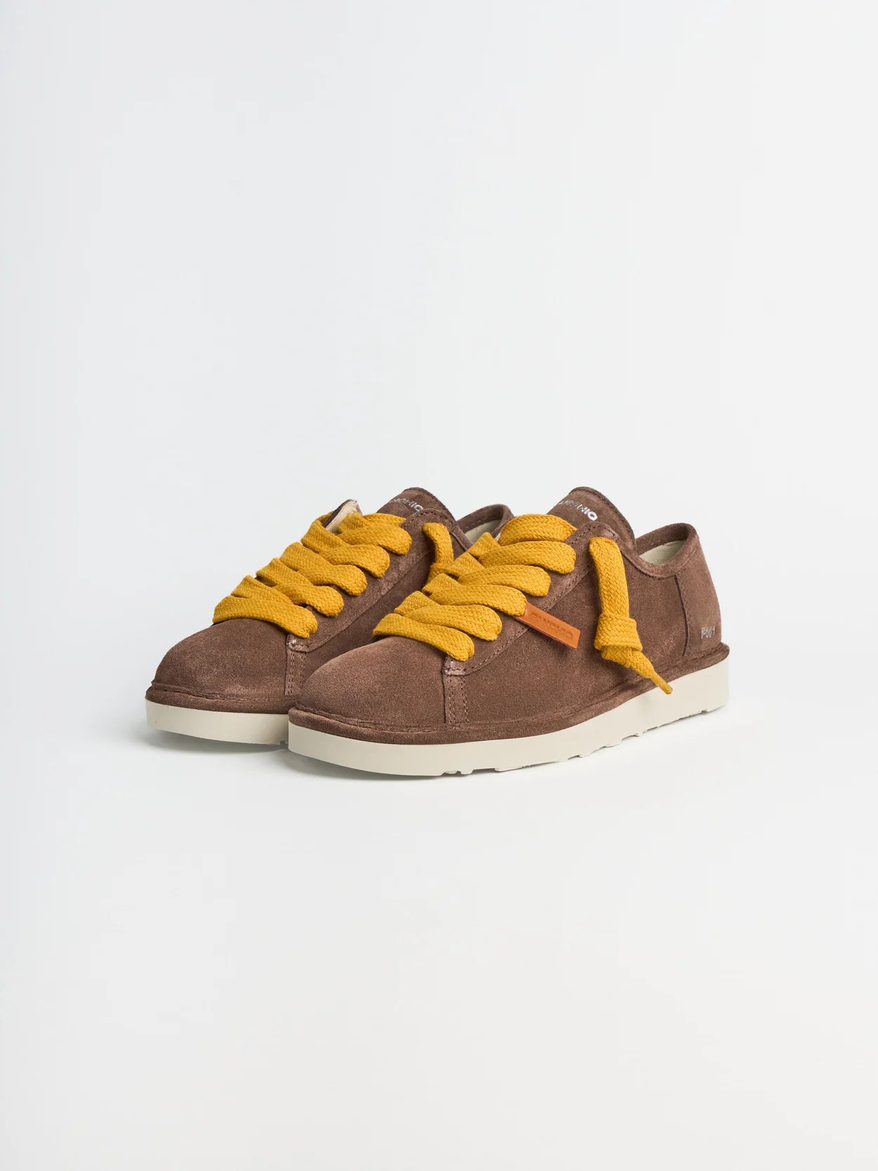 PANCHIC P001 LACE UP SHOE SUEDE BROWN