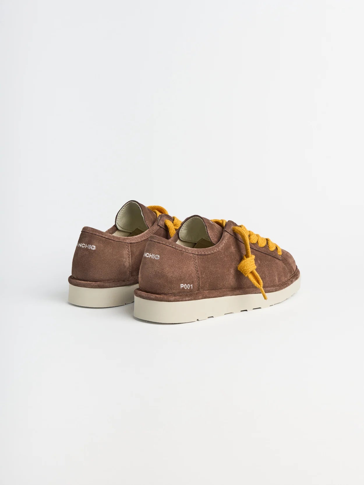 PANCHIC P001 LACE UP SHOE SUEDE BROWN