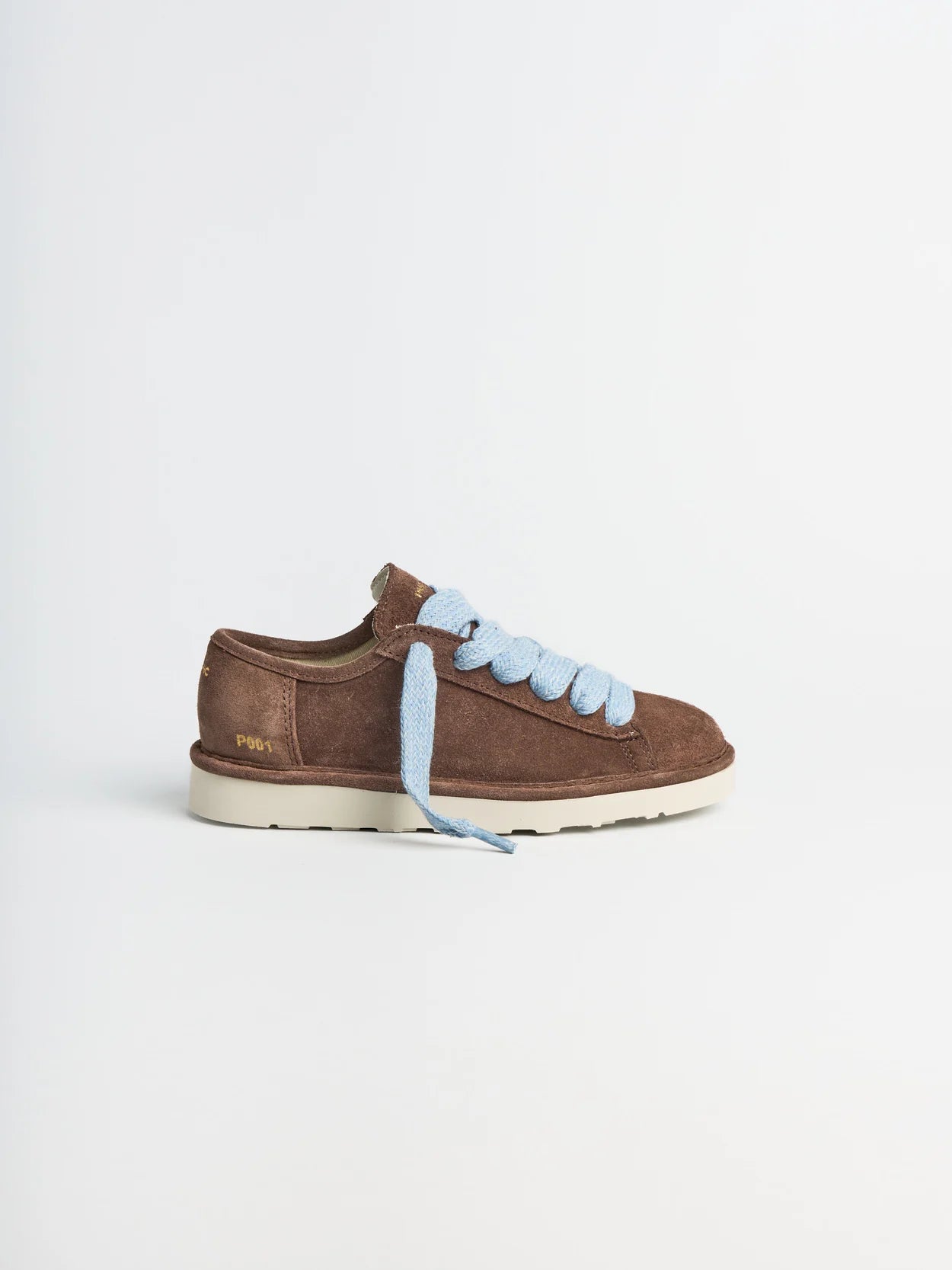 PANCHIC P001 LACE UP SHOE SUEDE BROWN