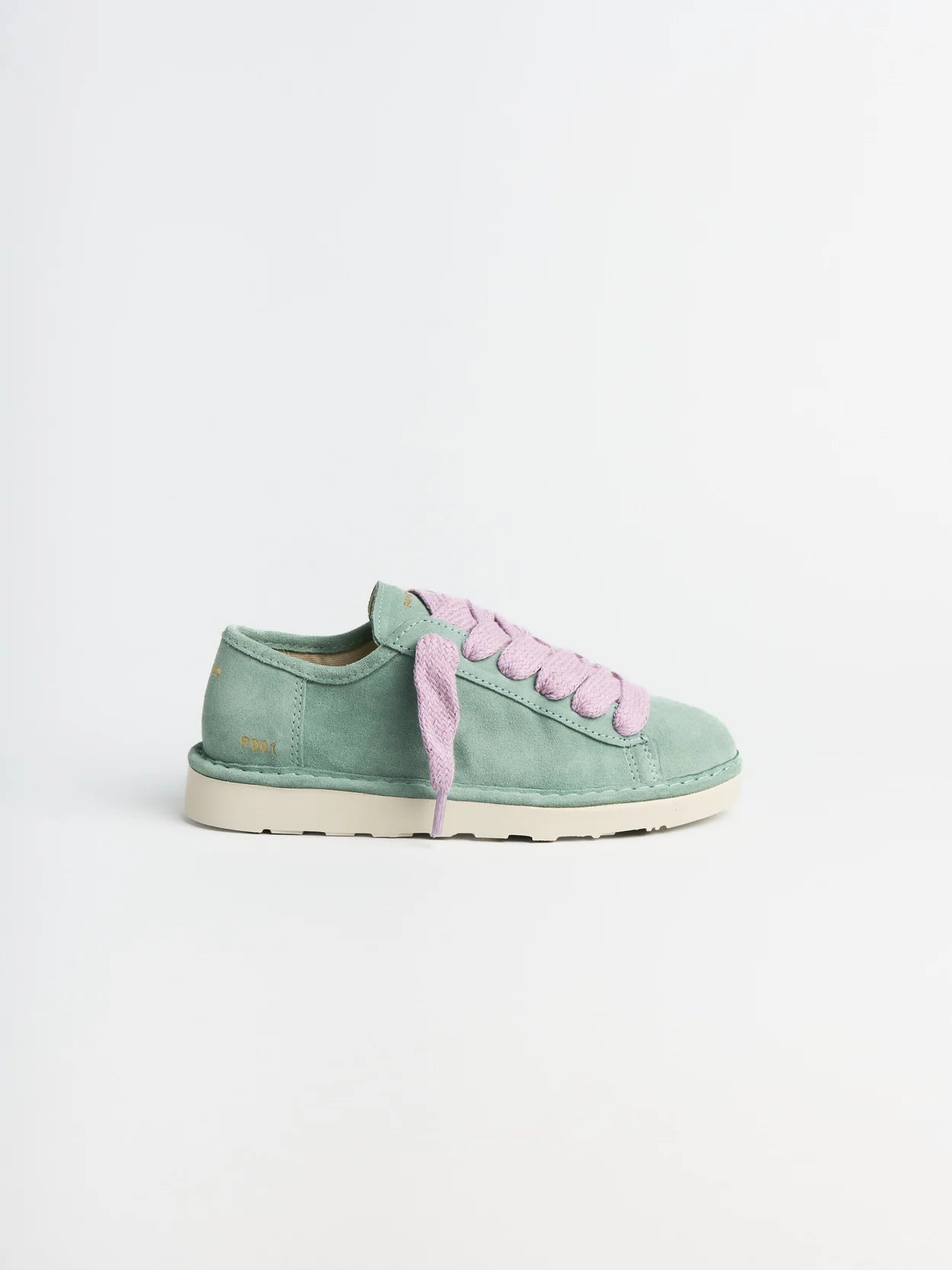 PANCHIC P001 LACE UP SHOE SUEDE GRANITE GREEN