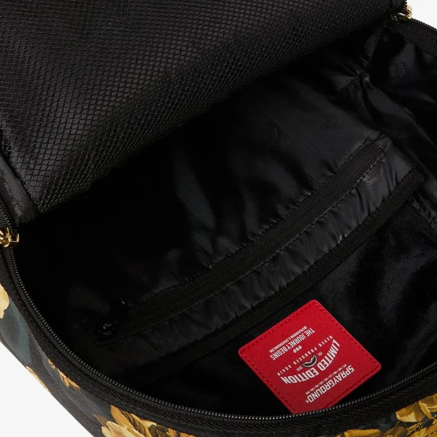 Sprayground ZAINO GOLD FLORAL REMIX BACKPACK