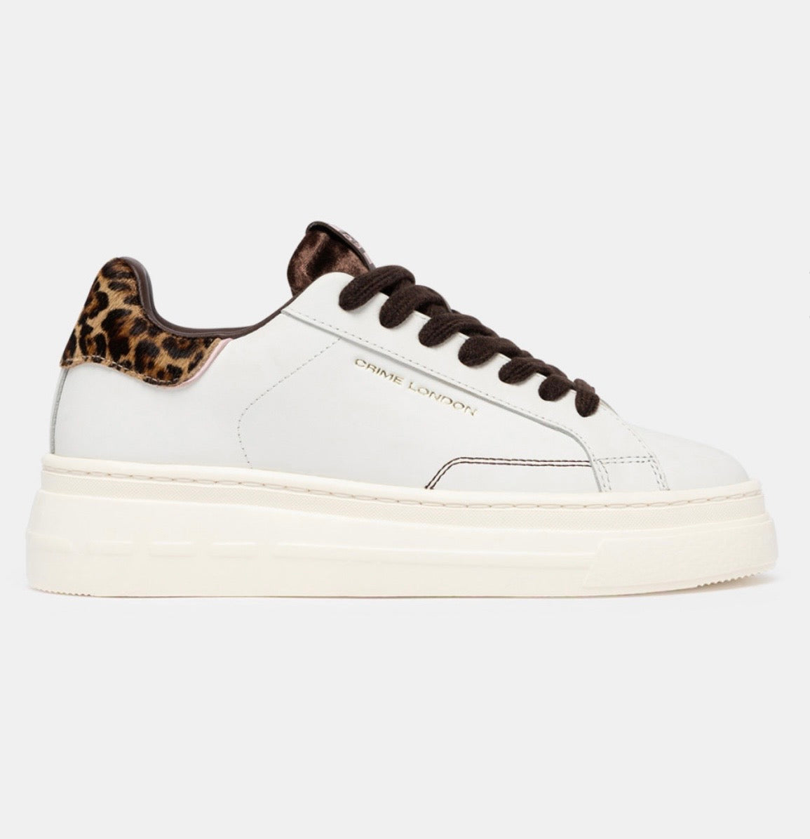 CRIME LONDON SNEAKER NEW ELEVATE WHITE CHEETAH 23752AA9