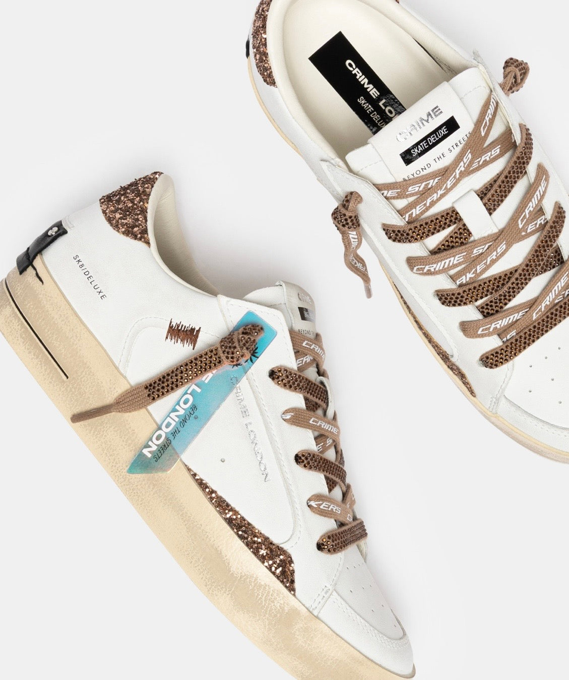 CRIME LONDON SNEAKER SKATE ALMOND DRIZZLE 23104AA9