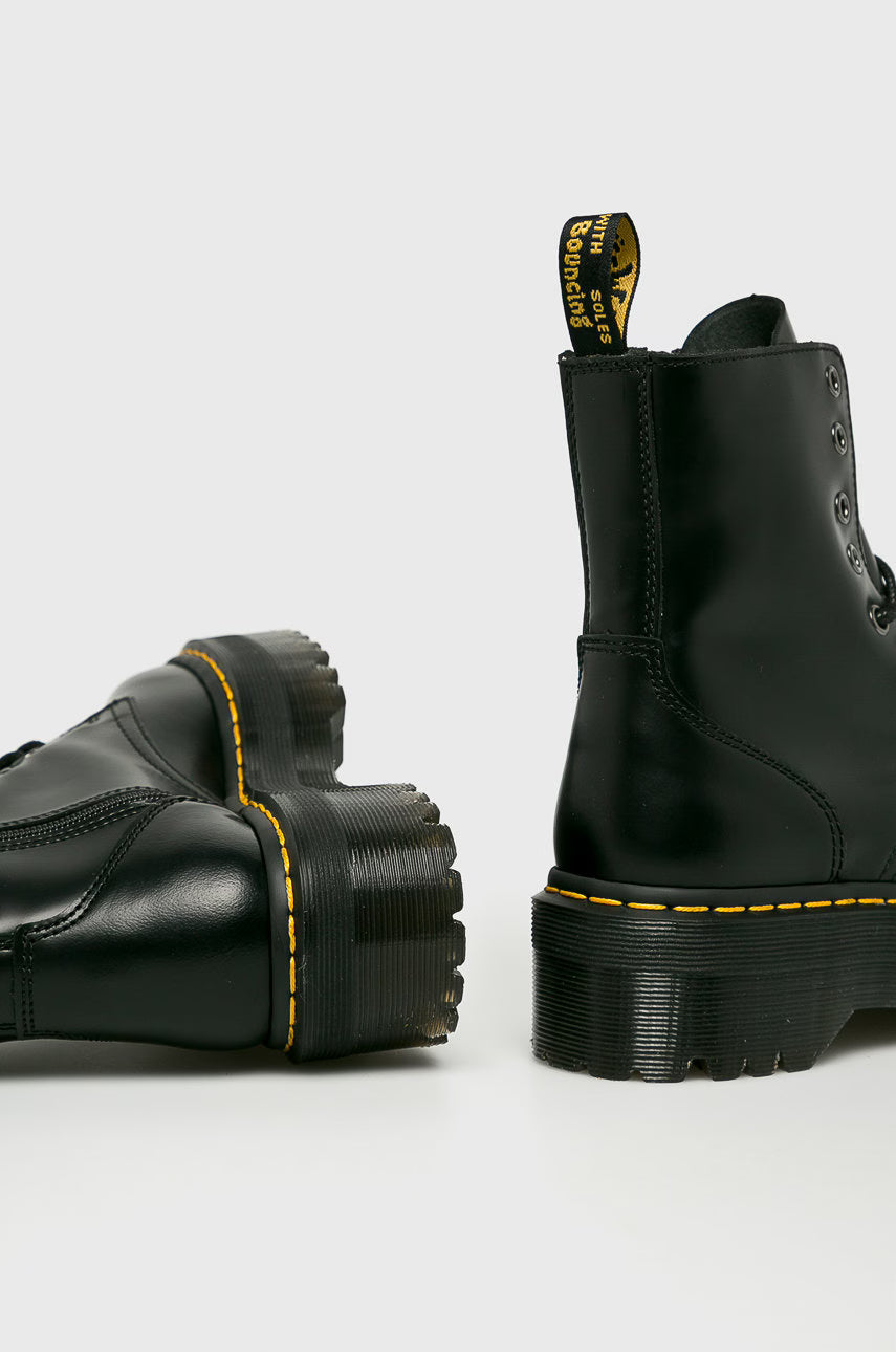 DR. MARTENS JADON BLACK POLISHED SMOOTH
