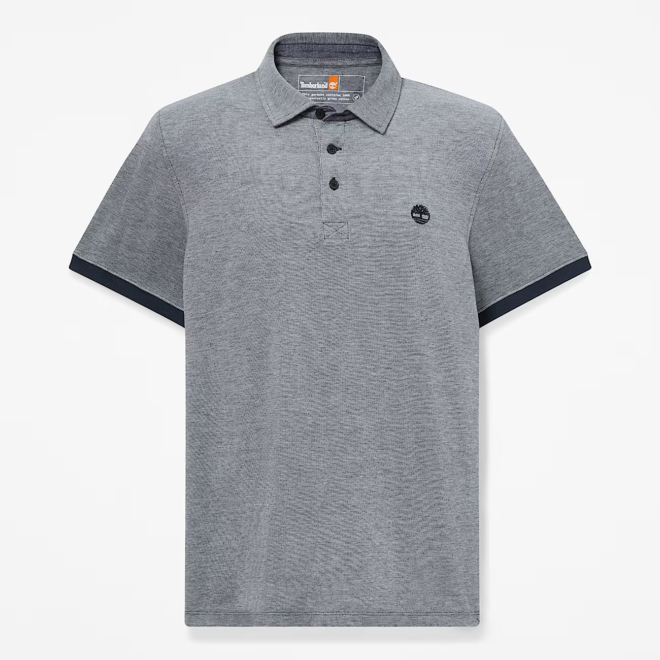 TIMBERLAND POLO MANICA CORTA OXFORD BLU