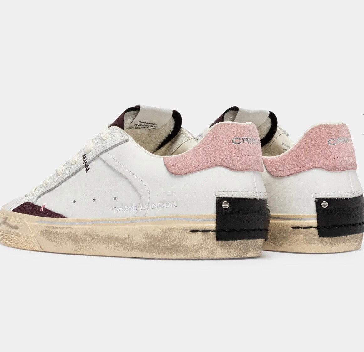 CRIME LONDON SNEAKER DECONSTRUCTED DUSTY ROSE 23070AA9