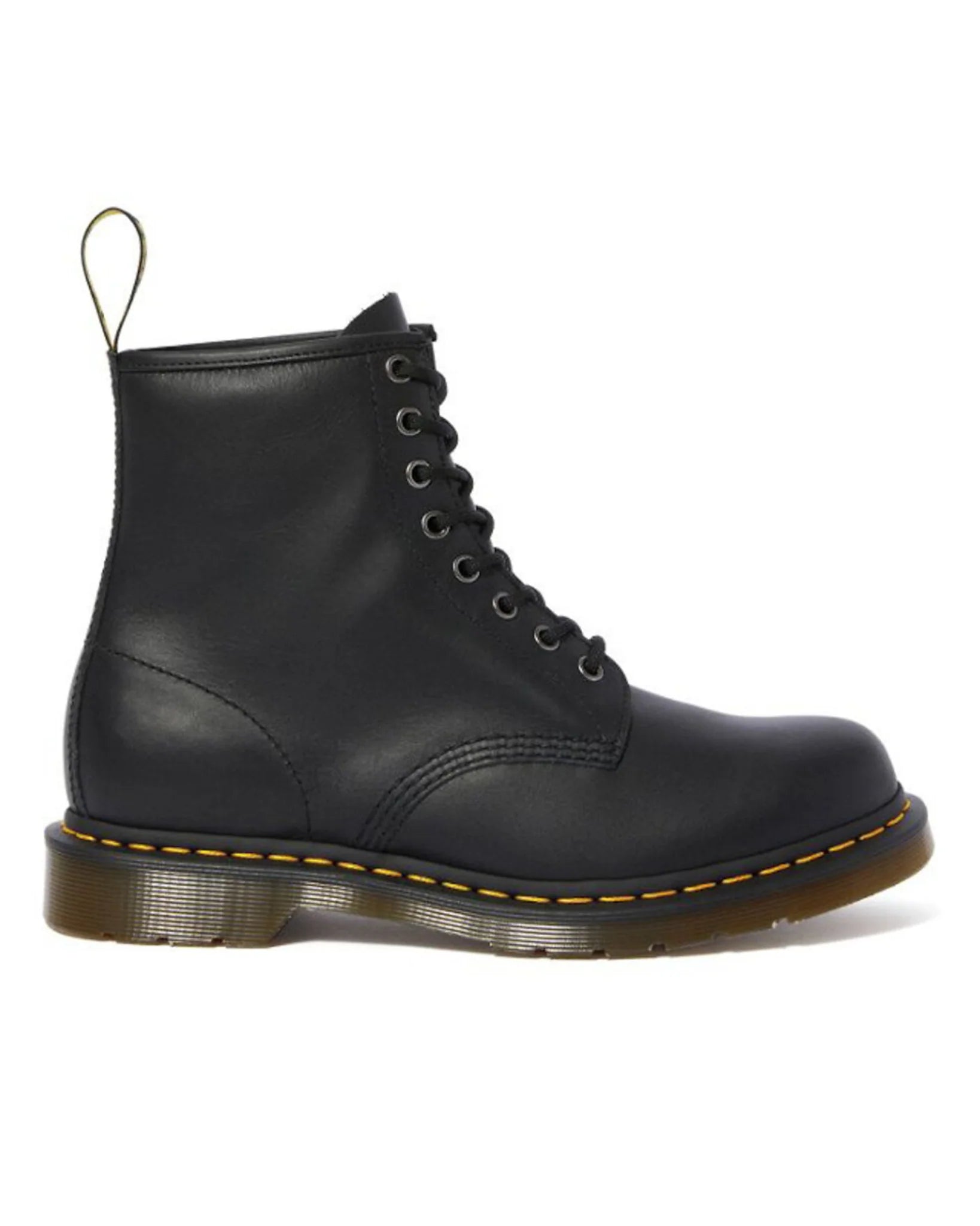 DR. MARTENS ANFIBIO 1460 BLACK NAPPA PELLE MORBIDA NERO ICONICO