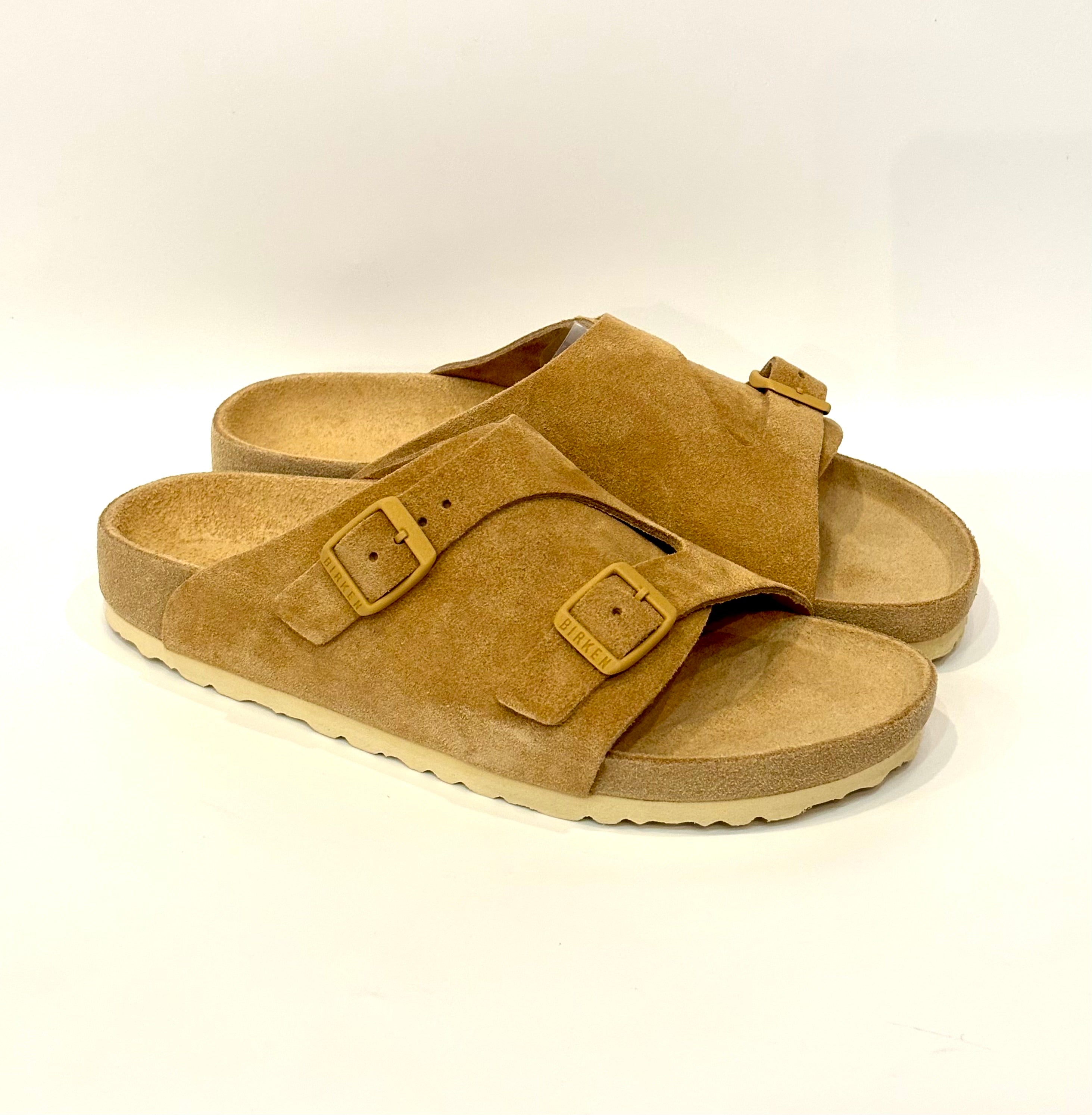 BIRKENSTOCK ZURICH SUEDE LEATHER LATTE CREAM LIMITED EDITION ITALY