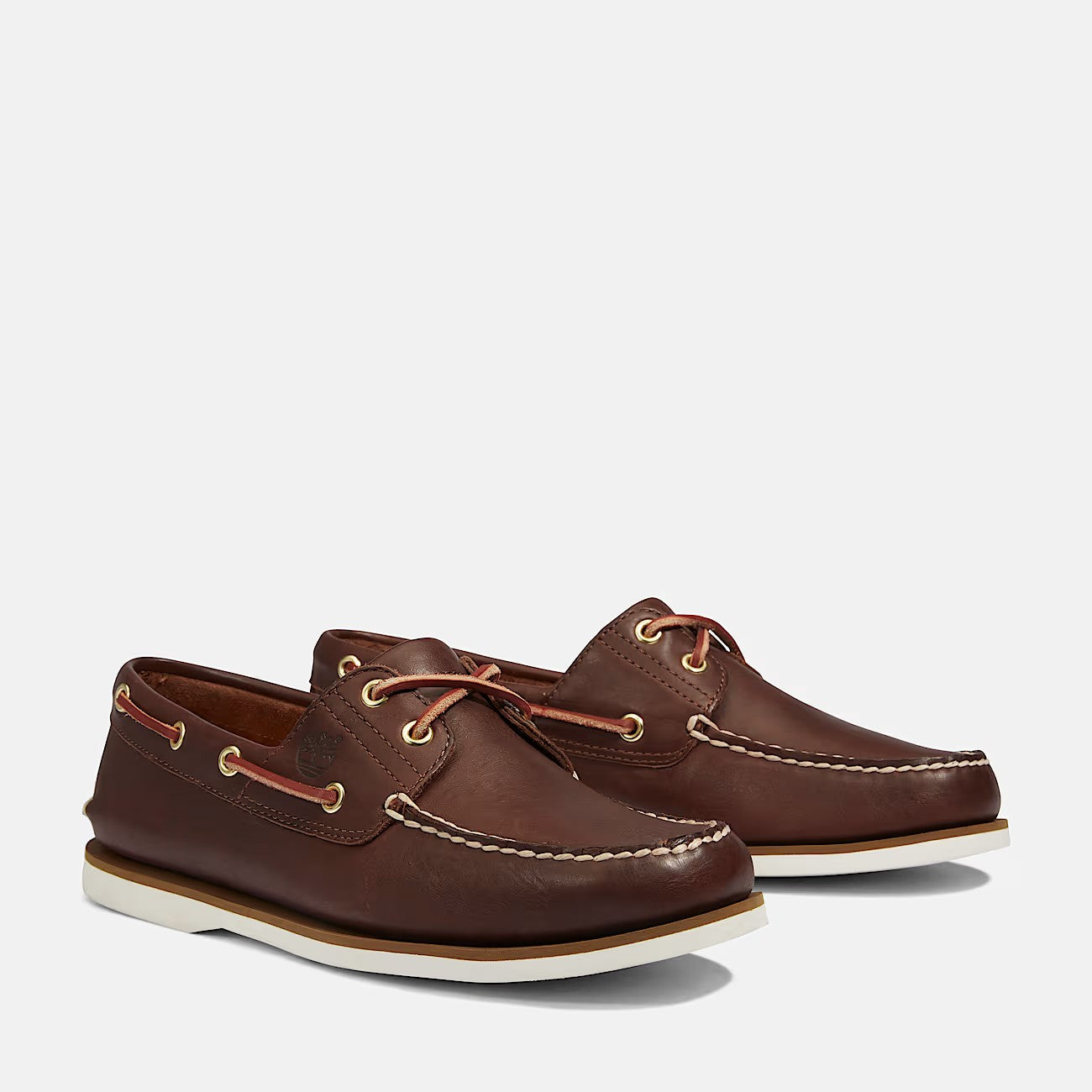 TIMBERLAND VELA CLASSIC BOAT SHOE BROWN SUOLA WHITE