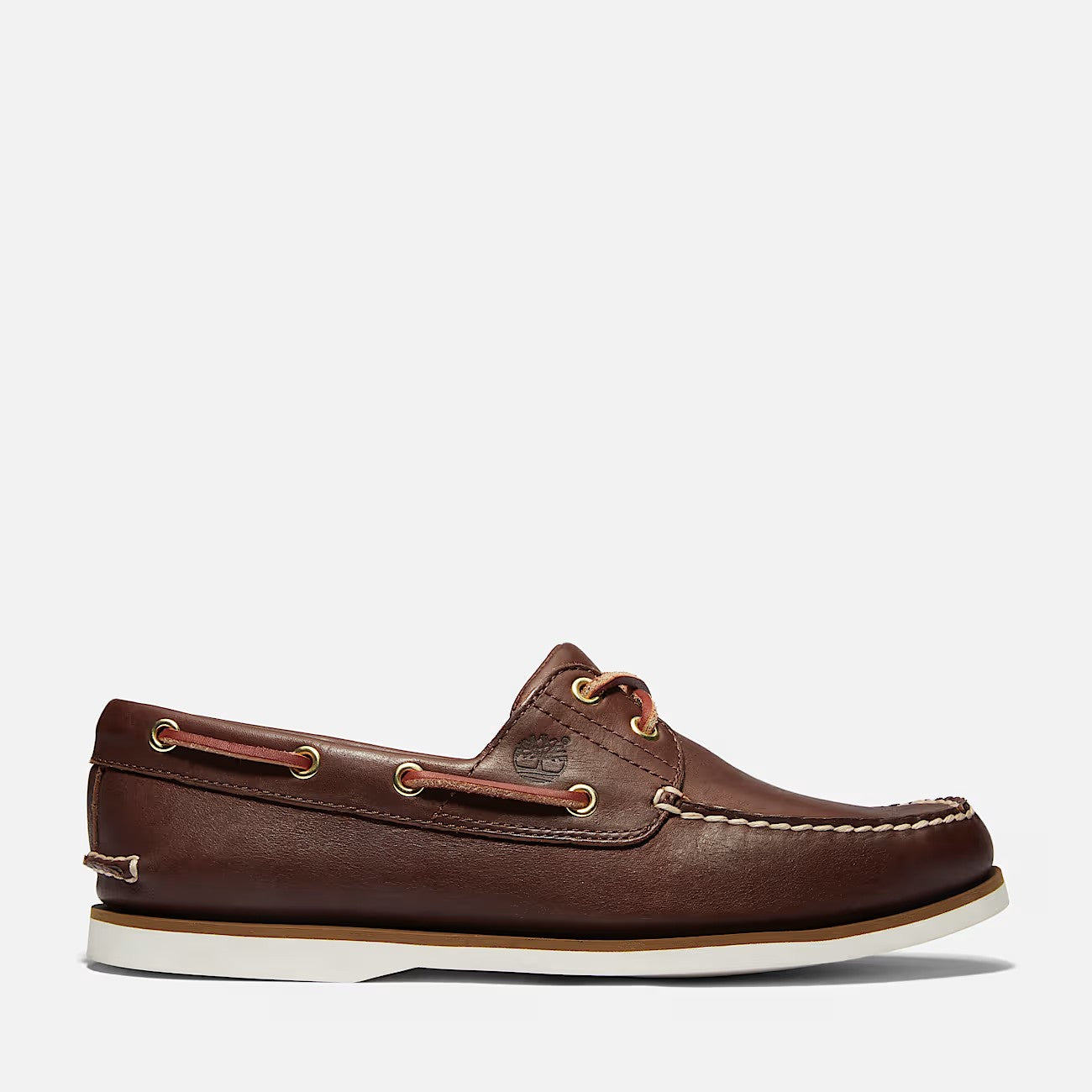 TIMBERLAND VELA CLASSIC BOAT SHOE BROWN SUOLA WHITE