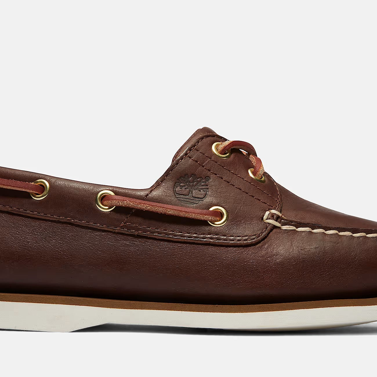 TIMBERLAND VELA CLASSIC BOAT SHOE BROWN SUOLA WHITE
