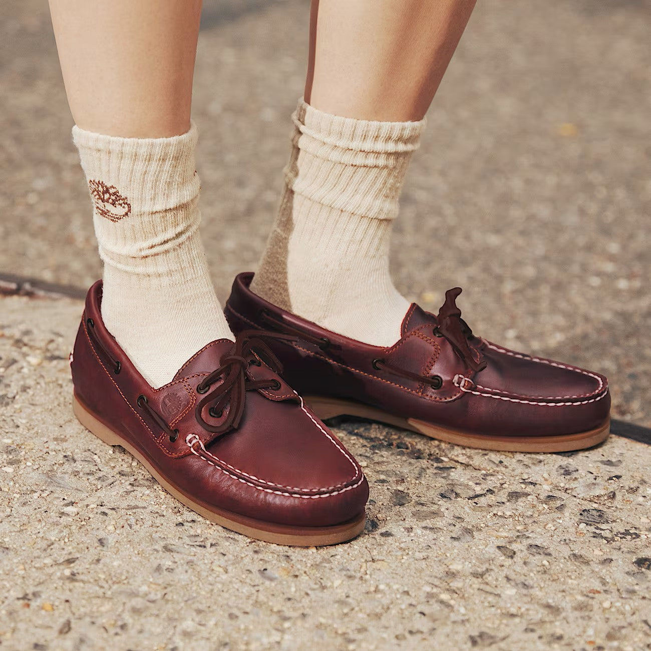 TIMBERLAND VELA CLASSIC BOAT SHOE BURGUNDY FULL GRAIN