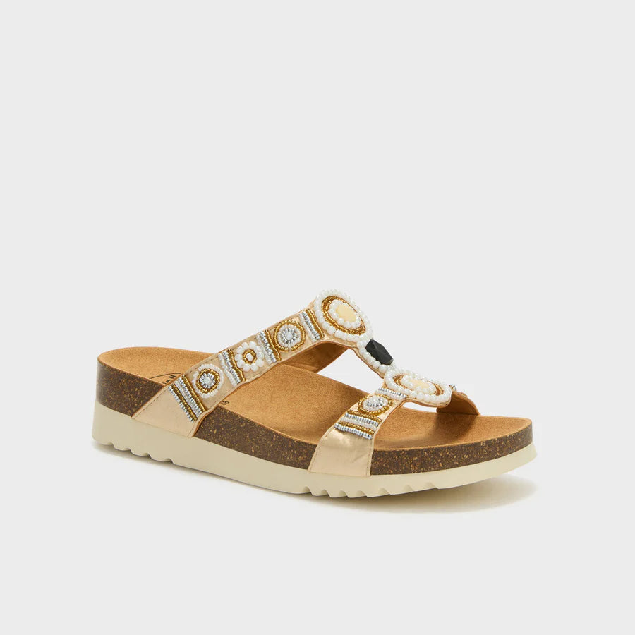 SCHOLL NEW BOGOTA WEDGE ORO CHIARO