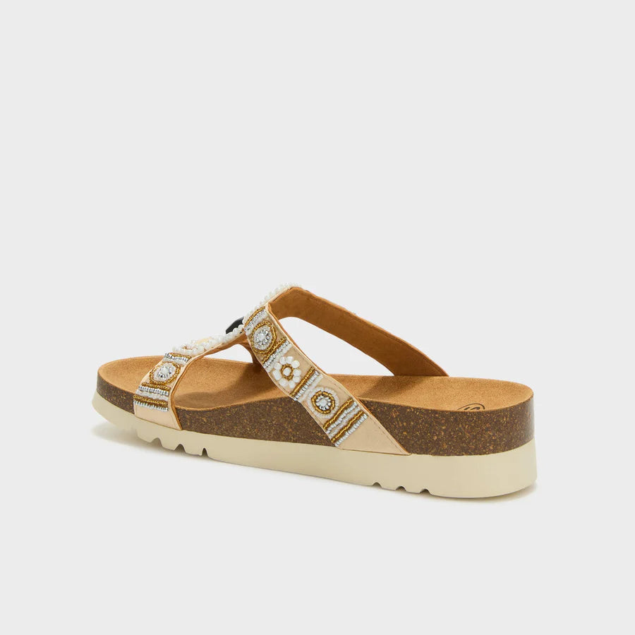 SCHOLL NEW BOGOTA WEDGE ORO CHIARO