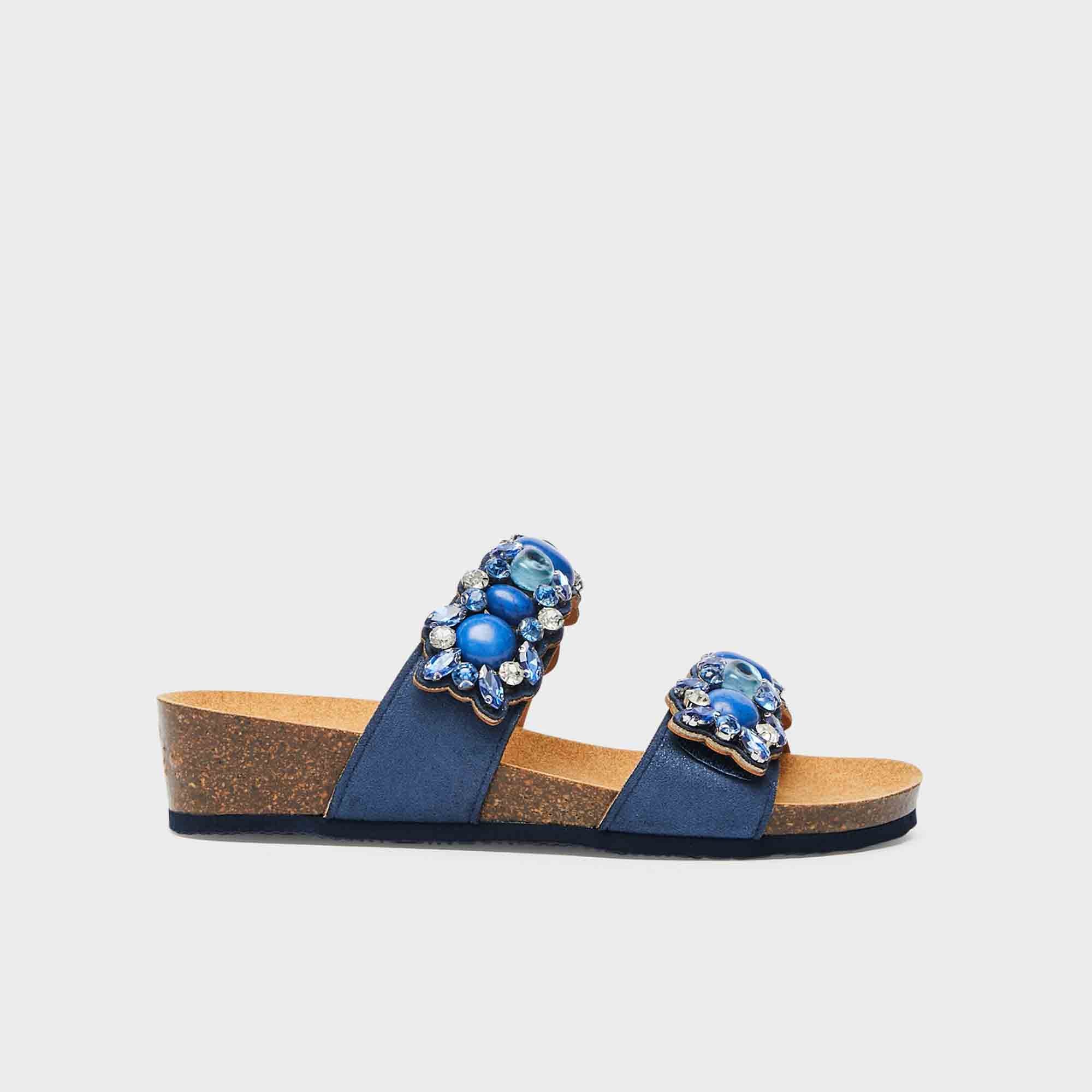 SCHOLL PALAU 2 STRAPS BLU