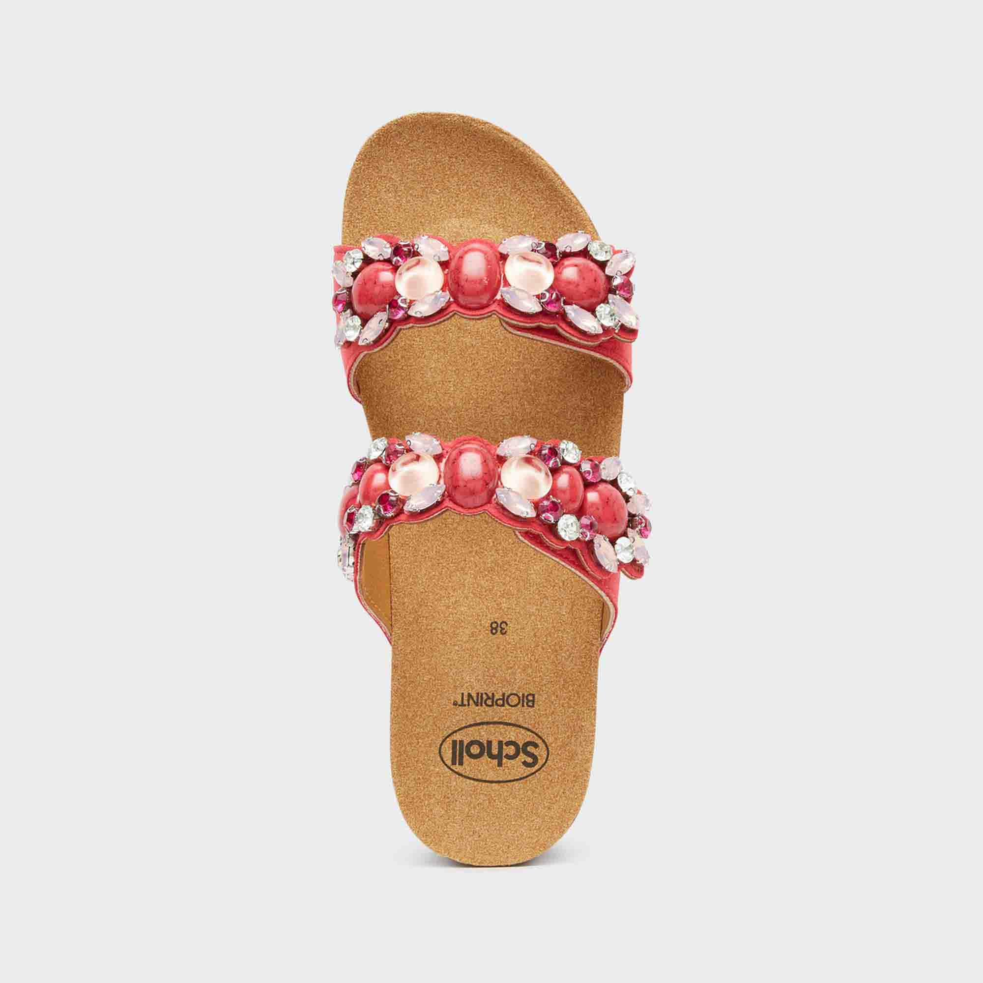 SCHOLL PALAU 2 STRAPS ROSSO